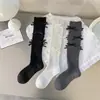 Calcetines finos de plata para muslos de primavera, calcetines largos de seda brillante con lazo, calcetines grises europeos para mujer