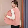 Chaleco Grueso de Terciopelo de Algodón Europeo Otoño Invierno con Forro de Terciopelo para Mujer de Mediana Edad y Ancianos Chaleco Cálido Chaleco Superior para Abuela Personalizado
