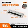 Caja de Rosca Amortiguadora de Aleación de Aluminio Cubierta de Agujero para Cables de Escritorio Computadora Escritorio Cuadrada
