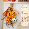 Decoración de Halloween Ramo de Calabazas Colgante Hecho a Mano DIY Diseño de Escena para Fiesta Festiva Regalos para Actividad de Jardín de Infancia