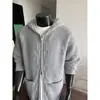 Nuevo Suéter Texturizado de Otoño 2026 para Hombre Estilo High Street con Mangas Raglán y Diseño de Trenzado, Sudadera con Capucha