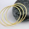 C65XX pulsera fina joyería chapada en oro latón 24k pulsera para niña 2mm pulsera fina al por mayor