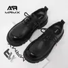 [Personalizado] Zapatos Derby 2025 Nuevos de Suela Gruesa para Aumentar Altura Casual de Negocios de Gama Alta Negros con Punta Ancha Zapatos de Piel para Hombre