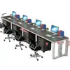 Escritorio de oficina para personal multiusuario, escritorio de computadora y combinación de silla, escritorio de jefe de oficina, escritorio de oficina simple y moderno
