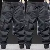Pantalones cargo para hombre, pantalones de trabajo casuales de moda, pantalones de trabajo de ajuste holgado estilo jogger de moda para primavera y otoño para hombre