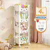 Estantería de Almacenamiento para Juguetes Infantiles, Estantería Multicapa Móvil para el Hogar, Estantería para Libros Ilustrados, Carrito de Almacenamiento para Snacks en la Sala de Estar