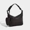 Bolsa de Mão de Luxo com Design de Nicho, Novo Modelo 2026 Bolsa de Ombro, Bolsa de Palha Trançada Feita à Mão, Bolsa Pequena Transversal de Ombro Único para Mulheres