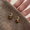 Pendientes Maillard vintage de piedra ojo de tigre diseño de nicho únicos 2023 nuevos pendientes de alta gama para mujer