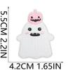 Patch de Tecido Bordado Fantasma Patch de Fantasma de Halloween Patch Decoração de Atmosfera Festiva Etiqueta Bordada Abóbora Teia de Aranha