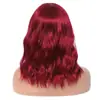 Peruca artificial nova europeia e americana cabelo artificial franja de ar feminina onda de água cabelo cacheado de comprimento médio cobertura total da cabeça fábrica em estoque
