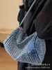 Bolso de mezclilla para mujer de gran capacidad 2023 Nuevo Bolso bandolera de hombro de Moda retro de alta calidad para combinar con todo bolso almohada