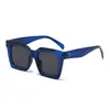 Estilo Ins Europeo y Americano Nuevo Estilo Gafas de Sol para Mujer Moda Tendencia Mismo Estilo que las Celebridades de Internet Gafas de Sol para Cara Grande Adelgazantes