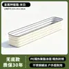 Caja de plantador rectangular móvil de metal con ruedas, macetero de jardín para flores, macetero para verduras y flores de balcón exterior, jardinera de hierro forjado