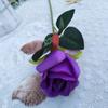 Rosa de Botão Único Pequena Flor Fresca Artificial Decoração de Escritório Restaurante Buquê de Planta de Flor Única
