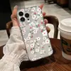 Funda Rosa de Pantalla Completa Única y Hermosa con Pequeñas Flores para Teléfono Apple 17Promax Iphone16Pro Transparente Suave