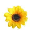 Cabeça de Girassol 7cm Tecido de Seda Crisântemo Flores Artificiais Flores Falsas Artesanal DIY Chapéu de Palha Roupas Mochila Acessórios Atacado