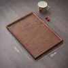 Hogar Simple Tejido de Bambú Imitación Bandeja Redonda de Almacenamiento Oficina Té de Preparación en Seco Gongfu Set de Té Accesorios Dao Bandeja de Bambú