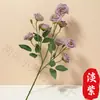 Flor Artificial Galho Alto 9 Cabeças Rosa Chá Enrolada Venda Direta da Fábrica Decoração de Casamento Decoração de Hotel Decoração de Casa Flor Rosa