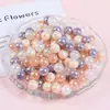 Atacado de diversas contas de vidro com explosão de cores mistas, contas soltas, materiais e acessórios para joias de pulseira e colar feitas à mão DIY