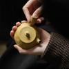 Tetera Kung Fu Estilo Japonés Manji Juego de Té Cerámica Hogar Antiguo Tetera con Filtro de Agujeros Bola de Barro