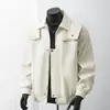 Chaqueta de Trabajo Estilo Americano para Hombre de Primavera y Otoño, Diseño Holgado y Fresco, Chaqueta Bomber de Marca de Moda para Pareja