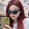 Novo GM Retro Olho de Gato Óculos de Sol Moda Feminina High-end Moda Trendy TikTok Little Red Book Óculos de Sol Protetor Solar Quente Trendy