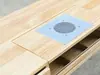 Mesa de Manicura de Madera Maciza Estilo Ruso Lujo Ligero Estilo Mediados de Siglo Gabinete de Almacenamiento Multifuncional con Aspiradora Mesa de Manicura Individual y Doble