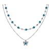 Colar com Borboleta e Franjas para Mulheres, Colar de Luxo Acessível com Pérolas, Corrente de Clavícula Gradiente de Alta Qualidade, Gargantilha Doce e Cool Elegante de Nicho