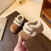 Zapatos Mary Jane de Piel con Lunares Estilo Retro Coreano para Niños 2026 Otoño Invierno Mocasines de Lana Felpudos para Niñas Zapatos de Algodón de Dos Capas
