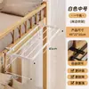 Perchero de ropa para mesita de noche de dormitorio, estante de almacenamiento en la cama para ropa, para colgar ropa para secar, gancho plegable para litera superior