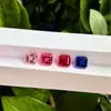 Piedra Suelta de Gema de Color Cultivada en Laboratorio, Cuadrada Facetada Asscher, Piedra para Accesorio de Joyería de Anillo Wuzhou Tilafa