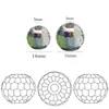 Colgante de perfume para coche de globo de 14 mm con agujero grande de 96 caras, accesorio para diadema, cuentas de cristal para pulsera DIY, venta al por mayor del fabricante