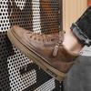 Botas Martin Zapatos de Hombre de Caña Alta Invierno con Forro Polar Cálidas Gruesas Noreste Zapatos de Algodón Piel Uno Impermeables Antideslizantes Botas de Algodón