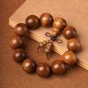 Pulseira de Nanmu Dourado 2.0 Círculo Único Madeira Morta Material Antigo Contas de Buda Aroma Medicinal Nanmu de Folha Pequena Pulseira de Rosário 108