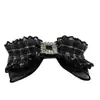 Presilha de Cabelo Laço de Organza Pérola Presilha de Mola com Zircônia Acessórios de Cabelo Nova Presilha Top Penteado de Temperamento 2026 Novo