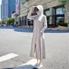 Roupa de Proteção Solar, Proteção UV, Pode Ser Usada ao Ar Livre, Cobertura Longa de Verão para Veículo Elétrico, Nova Roupa de Proteção Solar Feminina 2025, Corpo Inteiro Fina