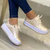 Zapatos Casuales de Comercio Exterior para Mujer 2024 con Cordones Delanteros Punta Redonda Estilo Europeo y Americano Suela Gruesa Zapatos Adhesivos Transfronterizos Talla Grande Zapatos Casuales
