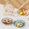 Lujo Ligero Estilo Flor de Phnom Penh Plato para Huesos Alto Valor Estético Hogareño Plástico Sala de Estar Mesa de Café Bocadillos Plato de Frutas Plato Pequeño