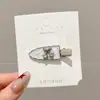 Presilha de Cabelo Fofa de Desenho Animado Sem Costura para Mulheres, Nova Presilha Doce para Franja Lateral, Presilha para Testas, Acessório de Cabelo Tipo Bico de Pato