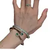 Conjunto Europeu e Americano Transfronteiriço de Pulseira, Brincos e Colar de Zircônia Gota d'Água, Joias de Luxo Leve de Alta Qualidade, Acessórios Versáteis Exquisitos