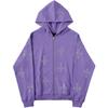 Ropa de hombre transfronteriza de estación europea y americana Otoño Nuevo 2023 Sudadera holgada europea y americana con capucha y cremallera de pedrería cruzada