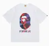 Hit da Internet de Verão 24: Camiseta bAPe Cabeça de Macaco Macaquinho, Camuflagem, Camiseta Unisex Manga Curta Gola Redonda