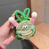 Nuevo peluche lindo boca grande palo retorcido payaso bolso de ganchillo monedero diagonal moda bolsa para auriculares bluetooth