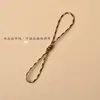 Cordón Ajustable Corto de Doble Extremo para Teléfono de 10 cm con Nudo de Diamante Cuerda Tejida a Mano para Memoria USB y Tarjeta de Autobús DIY Antiperdida