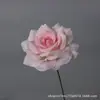 Flor de Rosa Artificial de Tallo de Hierro de Cabeza Única Materiales de Decoración de Bodas Tienda de Centro Comercial al por Mayor Pared de Flores para Paisajismo Flores Artificiales