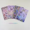 Cuaderno Floral Mariposa Blanco A5 Cuaderno Espiral Creativo Bloc de Notas para Estudiante Escritura Oficina Reunión