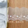 Renda de bordado para sorvete em malha, decoração de vestido, renda para roupas infantis, renda de seda de leite em formato de coração, acessórios para vestuário