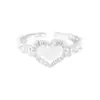 Anillo femenino de plata de ley S925 con textura plisada versátil y diseño de lujo ligero de nicho INS estilo coreano 1111