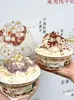 Tazón de Polvo de Hielo para Pudín de Tofu, Set de Vasos de Bambú para Té de Leche, Cesta Hecha a Mano de Bambú para Helado, Taza de Té, Pastel de Hielo Raspado, Tazón Cesta de Bambú
