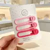 Pinza de Pato sin Costuras de Color Degradado para Maquillaje, Pinza Pequeña para el Pelo de la Frente, Flequillo Lateral, Accesorio para el Cabello de Mujer, Estilo Coreano Ins, Temperamento